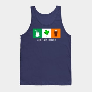 Abbeylara Ireland, Gaelic - Irish Flag Tank Top